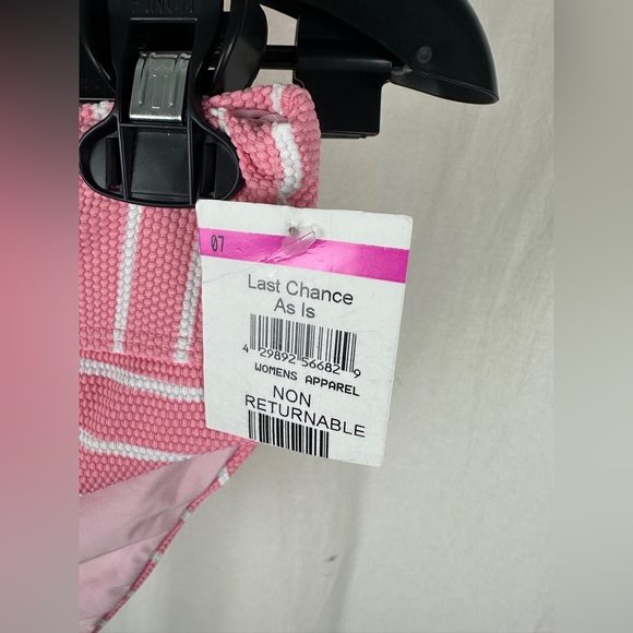 Splendid Pink & White High Leg Bikini Bottom Size Small 2-4 (10UK) NWT - Picture 7 of 14